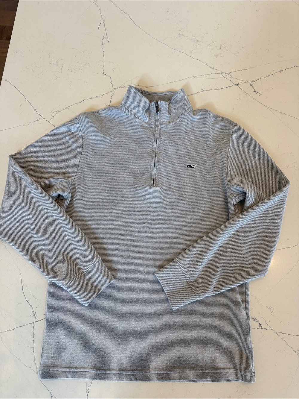 Vineyard Vines Men's Heather Gray Half-Zip Pullover